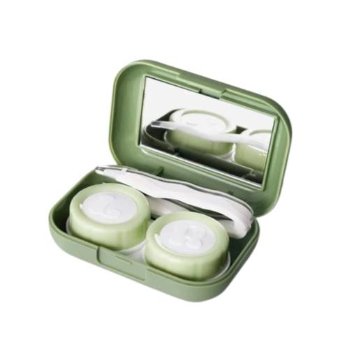 Foto - Cutie de călătorie pentru lentile de contact - Khaki