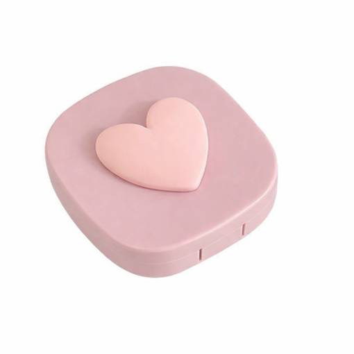 Foto - Cutie de călătorie pentru lentile de contact - Roz