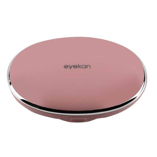 Foto - Cutie de călătorie ovală pentru lentile de contact - Roz