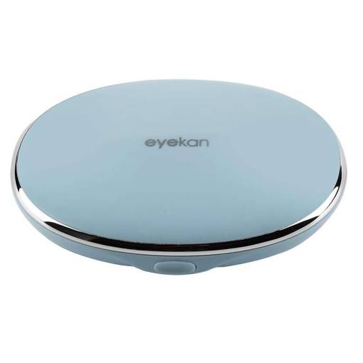 Foto - Cutie de călătorie ovală pentru lentile de contact - Albastră