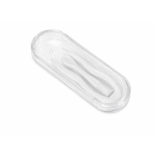 Foto - Pensetă și aplicator pentru lentile de contact - Alb