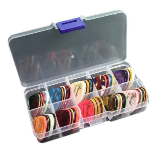 Foto - Set de pene pentru chitară 1,5 mm cu cutie de depozitare