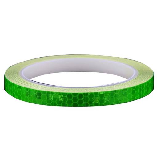 Foto - Bandă autocolantă reflexivă - Verde, 1 cm