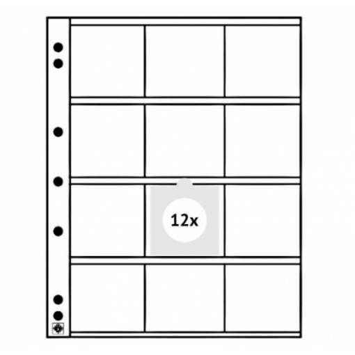 Foto - Folie alb pentru monede transparente (5 buc) - NUMIS K44