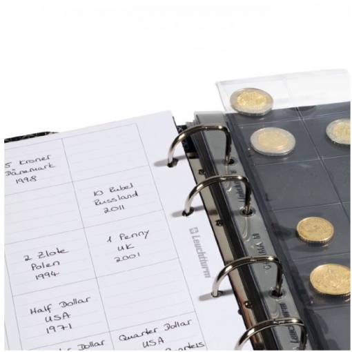 Foto - Foile intermediare de album pentru descriere OPTIMA - 15 compartimente, alb