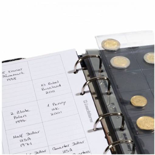 Foto - Foile intermediare de album pentru descriere OPTIMA - 54 compartimente, alb