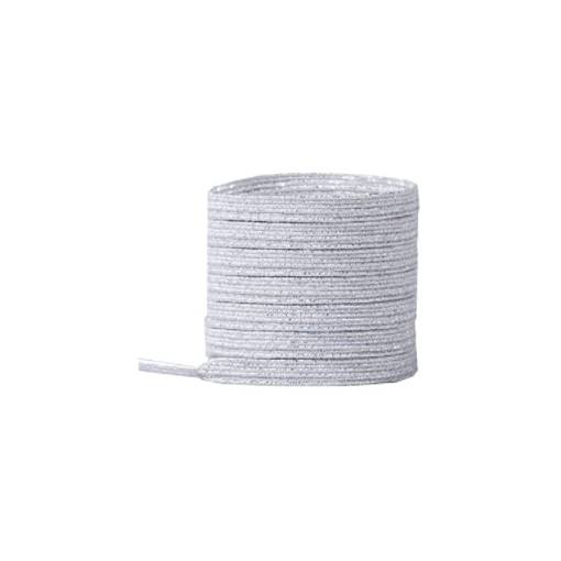 Foto - Șireturi elastice pentru încălțăminte simple, o pereche - Argintii, 100 cm