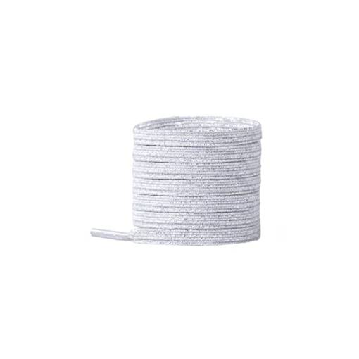 Foto - Șireturi elastice pentru încălțăminte simple, o pereche - Albe, 100 cm