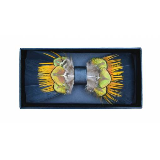 Foto - Papion din lemn - Elegant cu design brodat 5