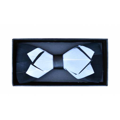 Foto - Papion din lemn - Elegant cu design brodat 8