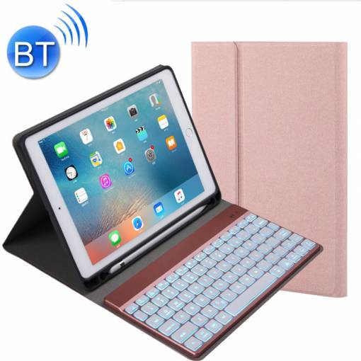 Foto - Tastatură DeLuxe pentru iPad + slot pentru Apple Pencil - Roz
