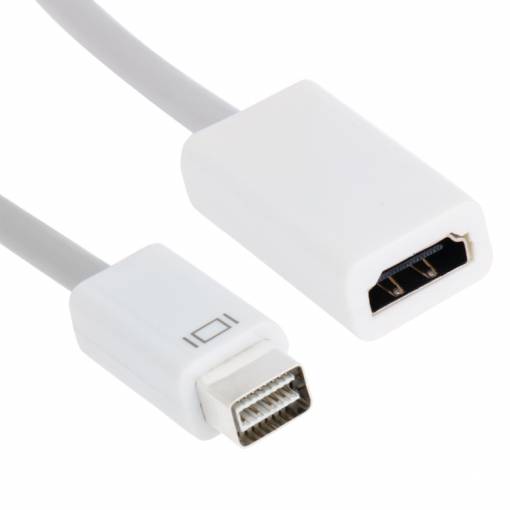 Foto - Adaptor DisplayPort (masculin) la HDMI (feminin) - Alb