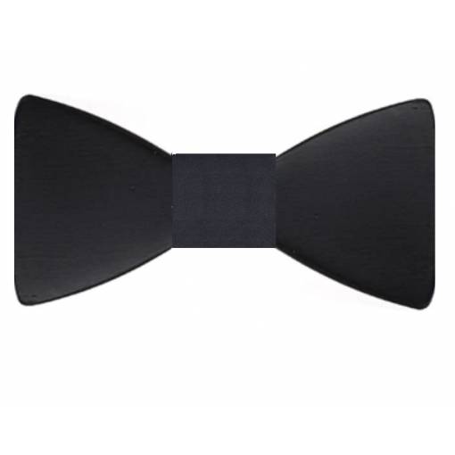 Foto - Papion din lemn - Mahon negru