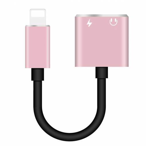 Foto - Adaptor de la lightning la 2x lightning - Roz aurie