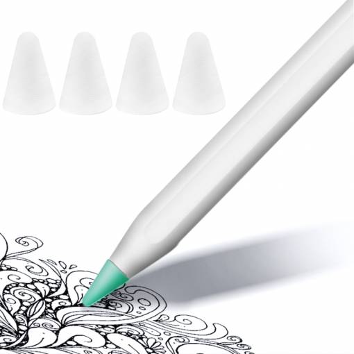 Foto - Capac pentru vârfuri pentru Apple Pencil (8 buc) - Transparent