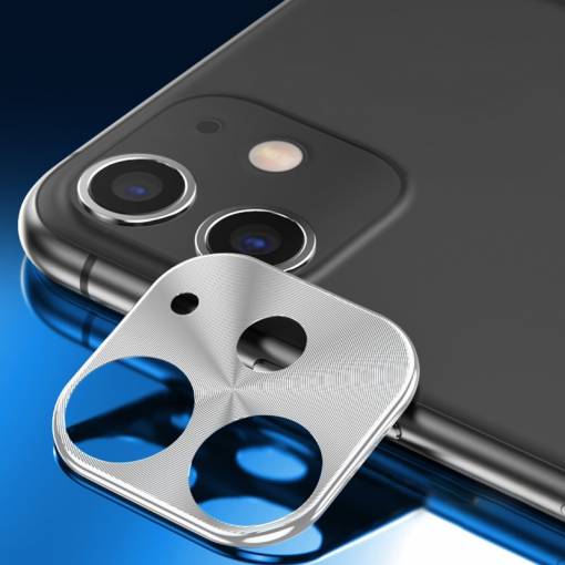 Foto - Rame metalice pentru camera din spate iPhone 11 - Argintie