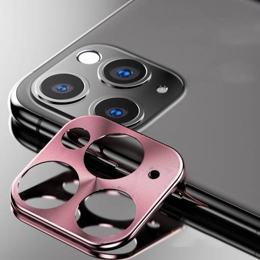 Foto - Rame metalice pentru camera din spate iPhone 11 Pro/11 Pro Max - Roz
