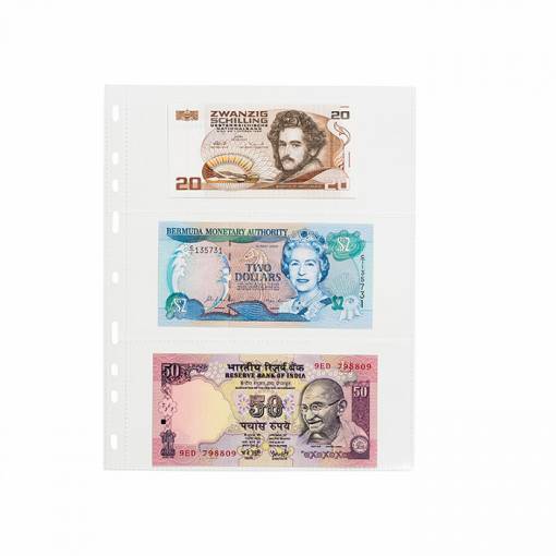 Foto - Foaie album transparentă (50buc) - OPTIMA - 3 buzunare