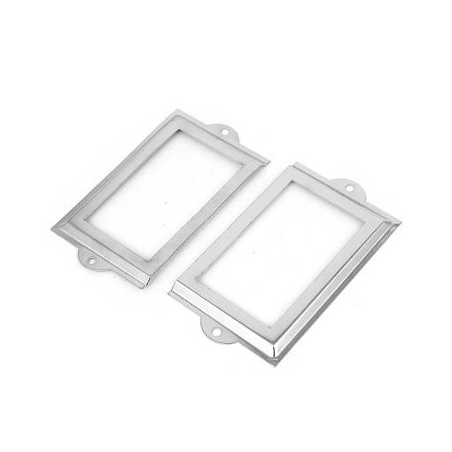 Foto - Plăcuță pentru uși 70 x 33 mm - Argintie