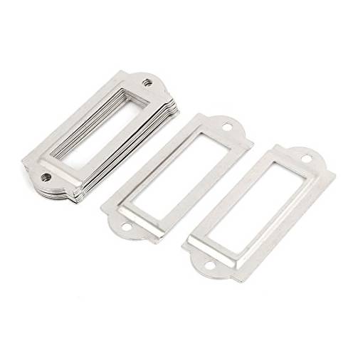 Foto - Etichetă pentru uși 59 x 23 mm - Argintie