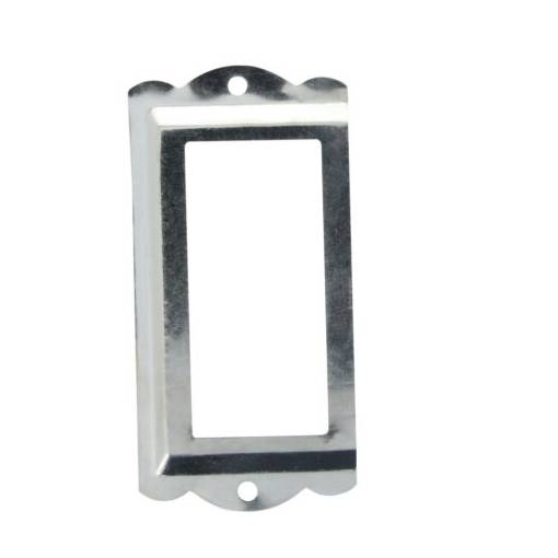 Foto - Etichetă pentru uși 85 x 42 mm - Argintie