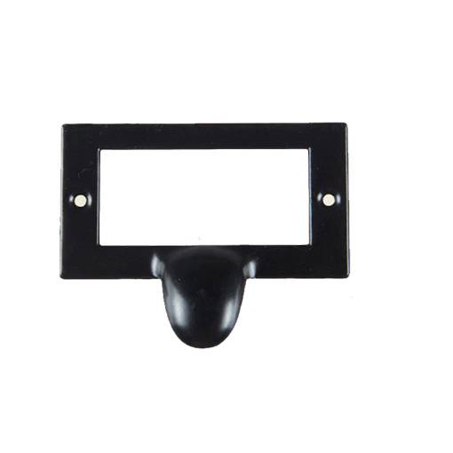 Foto - Mânere pentru sertar cu eticheta - Negru 58 x 44 mm