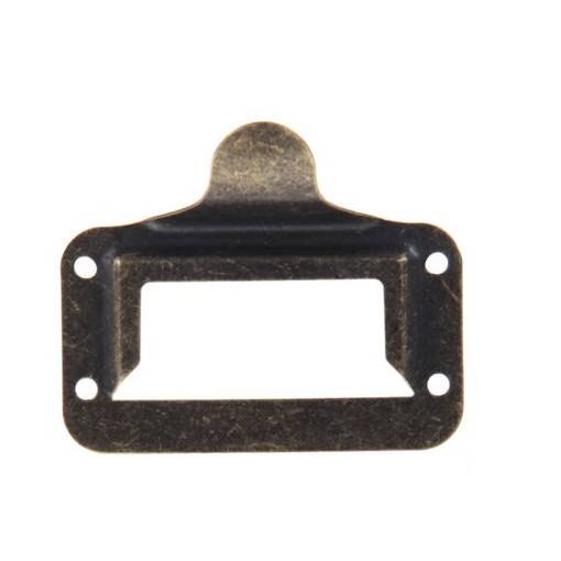 Foto - Mânere pentru sertar cu eticheta - Antique 73 x 60 mm