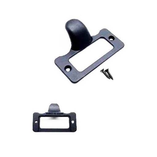 Foto - Mânere pentru sertar cu eticheta - Negru 47 x 34 mm