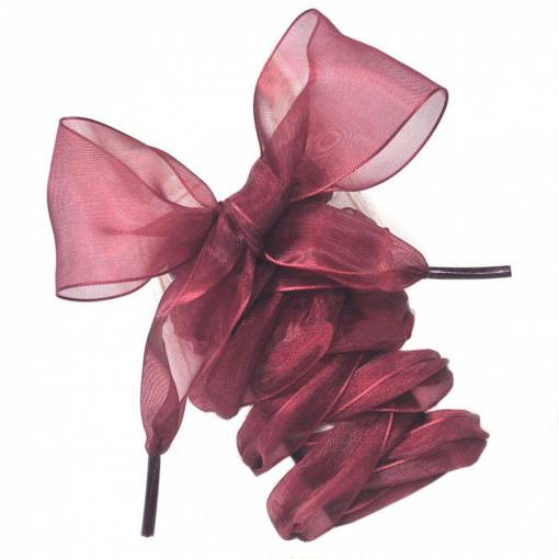 Foto - Șnururi din satin pentru încălțăminte, o pereche - Festive, 130 cm