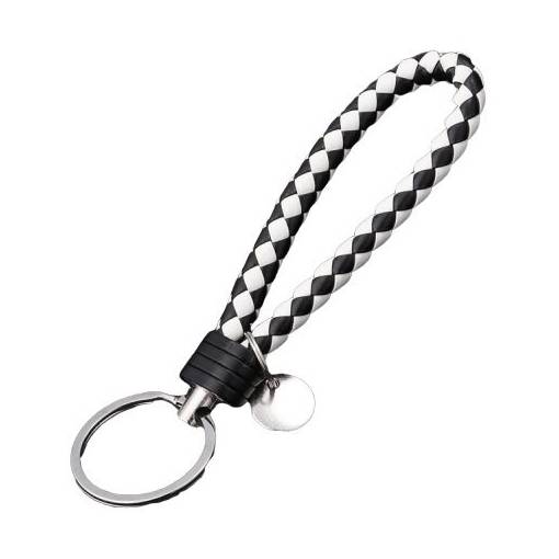 Foto - Breloc din sfoară - Alb-negru