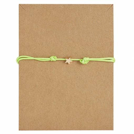 Foto - Cadru realizat manual "Sfoara prieteniei" - Verde, Stea