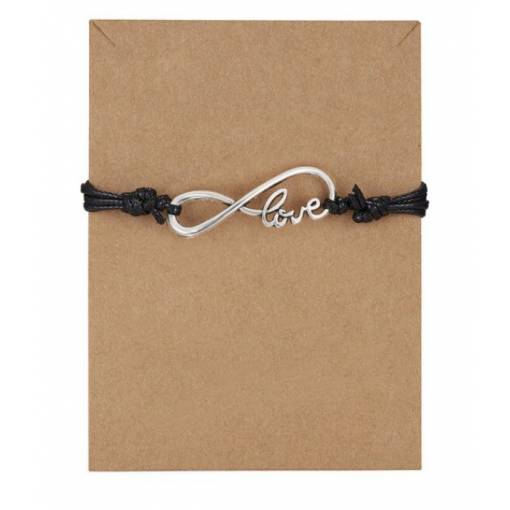 Foto - Cadru realizat manual "Sfoara prieteniei" - Negru, Infinit