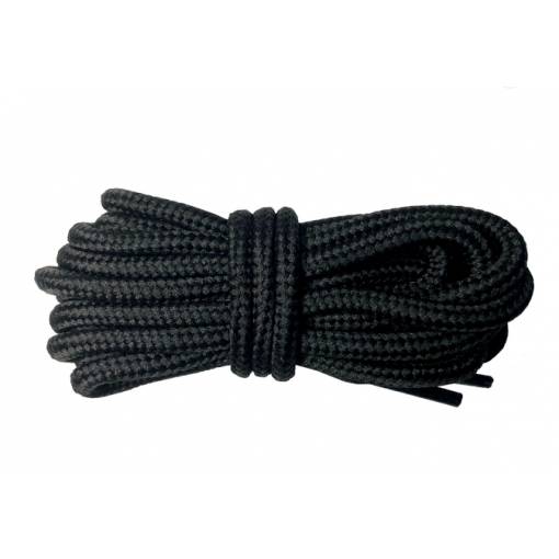 Foto - Sireturi pentru pantofi lucioase, un set - Negru, 160 cm