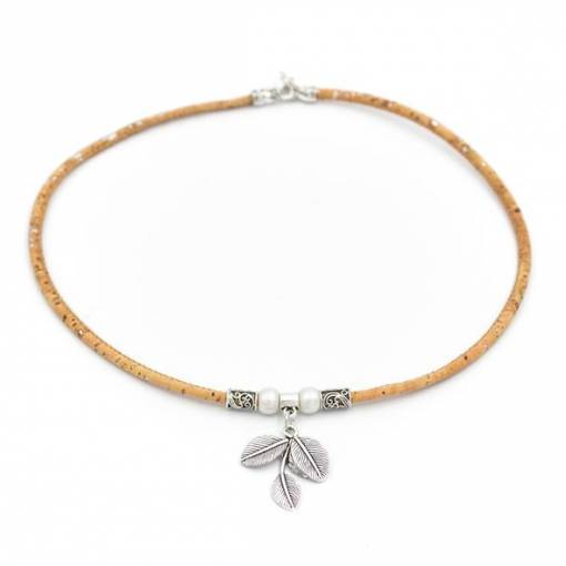 Foto - Colier din plută - Frunze