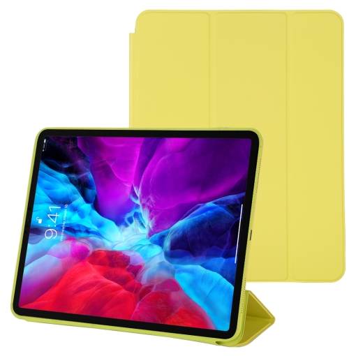 Foto - Husă din PU pentru Apple iPad Pro 12.9 (2020) - Galben