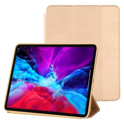 Foto - Husă din PU pentru Apple iPad Pro 12.9 (2020) - Aurie