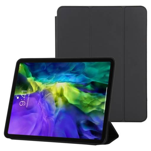 Foto - <b>Carcasă din PU pentru Apple iPad Pro 11 (2020) - Neagră</b>