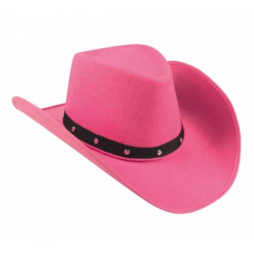Foto - Pălărie de cowboy pentru dame - Roz