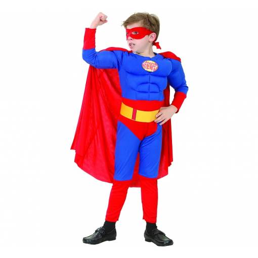 Foto - Costum pentru Copii cu Mușchi - Super Erou 120/130