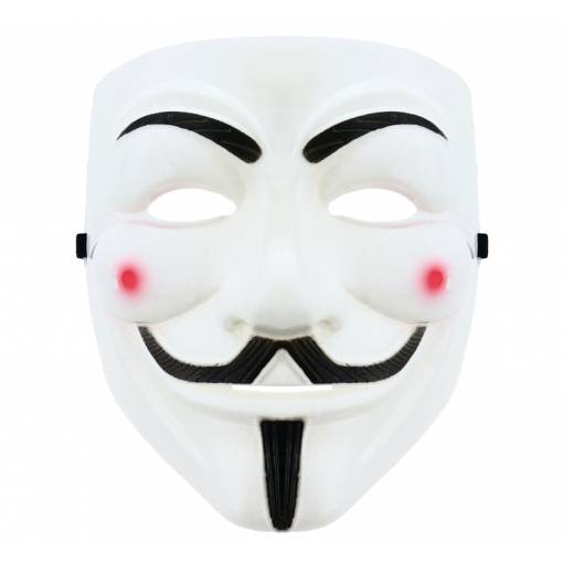 Foto - Masca Anonymous - Albă