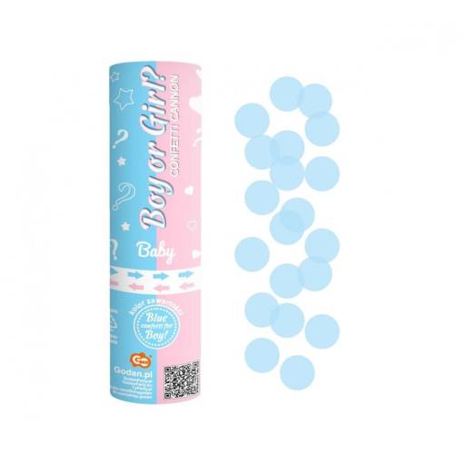 Foto - Confeti lansatoare - Roată albastră