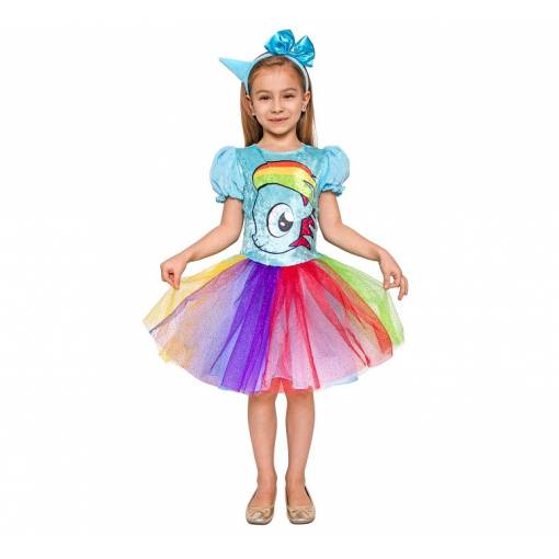 Foto - Costum pentru copii - Unicorn curcubeu 120/130
