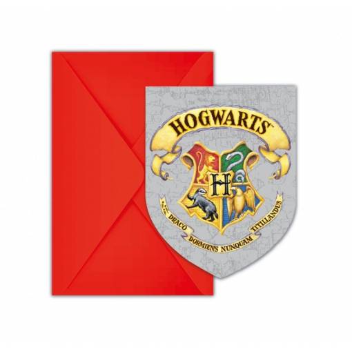 Foto - Invitații - Harry Potter, 6 bucăți