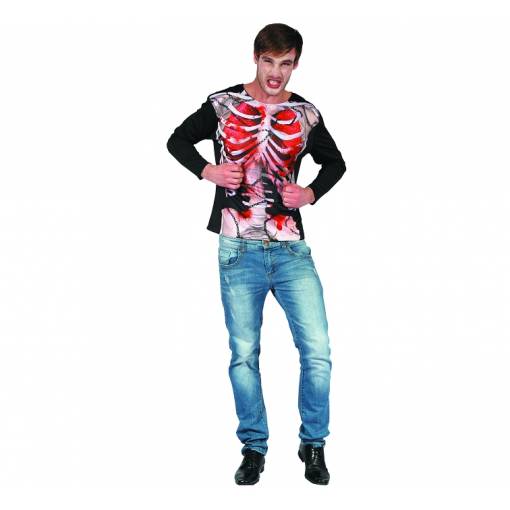 Foto - Costum de bărbați - Tricou Schelet