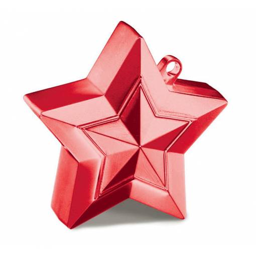 Foto - Greutate pentru baloane - Stea roșie