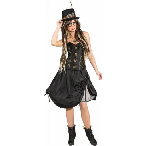 Foto - Fustă de damă - Steampunk neagră 38/40