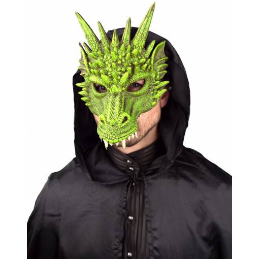 Foto - Masca de bărbat - Dragon verde