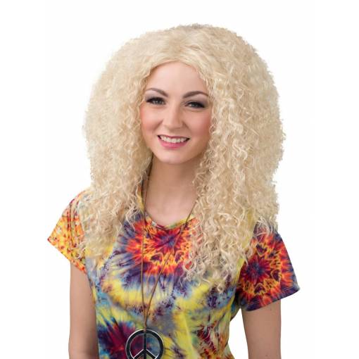 Foto - Peruca damă - Afro ondulat lung, blond