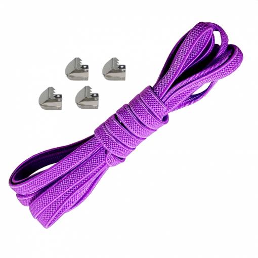 Foto - Ciorapi elastici pentru pantofi, o pereche - Tip A - Violet, 100 cm