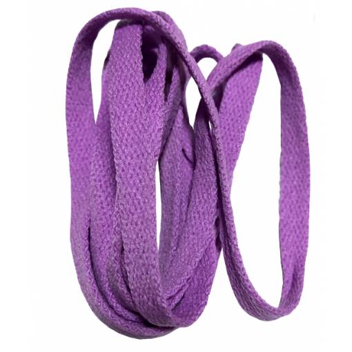 Foto - Șireturi late pentru pantofi, o pereche - Violet, 120 cm